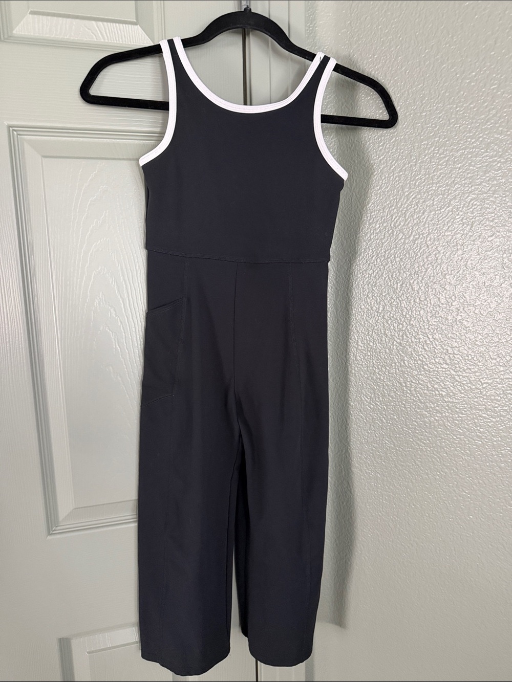 abercrombie kids Black Jumpsuit with White Trim